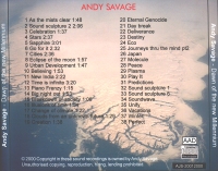 Back of my CD